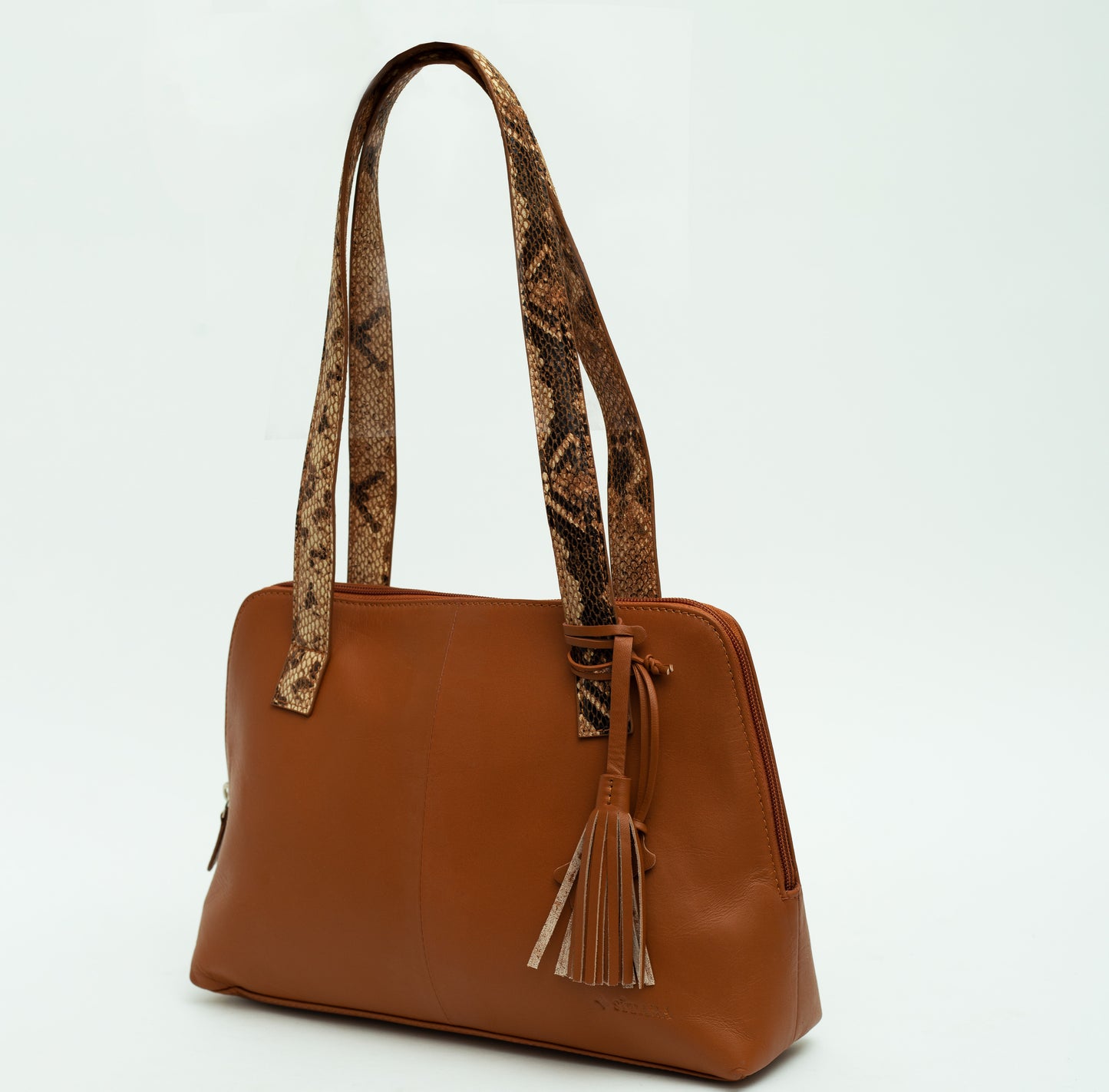 Tan Leather Shoulder Bag