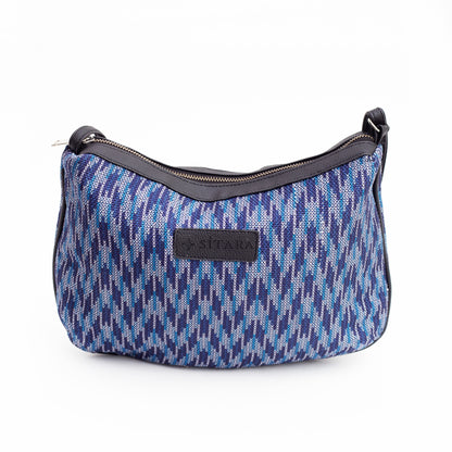 Wavy Blue Sling Bag