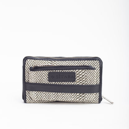 Zig Zag Double Chain Zipper Wallet