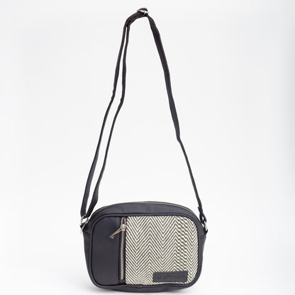 Zig Zag Structured Shoulder Bag