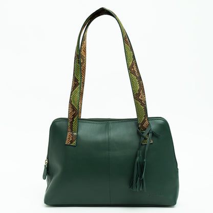 Green Leather Shoulder Bag