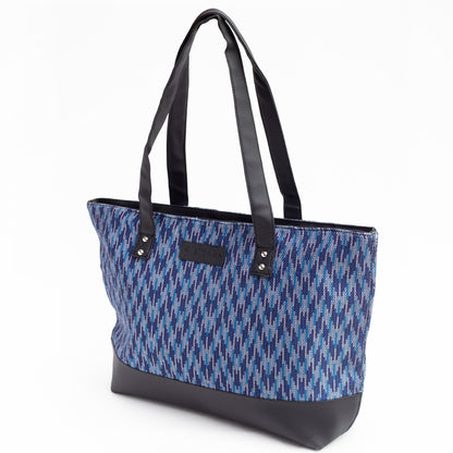 Wavy Blue Tote Bag