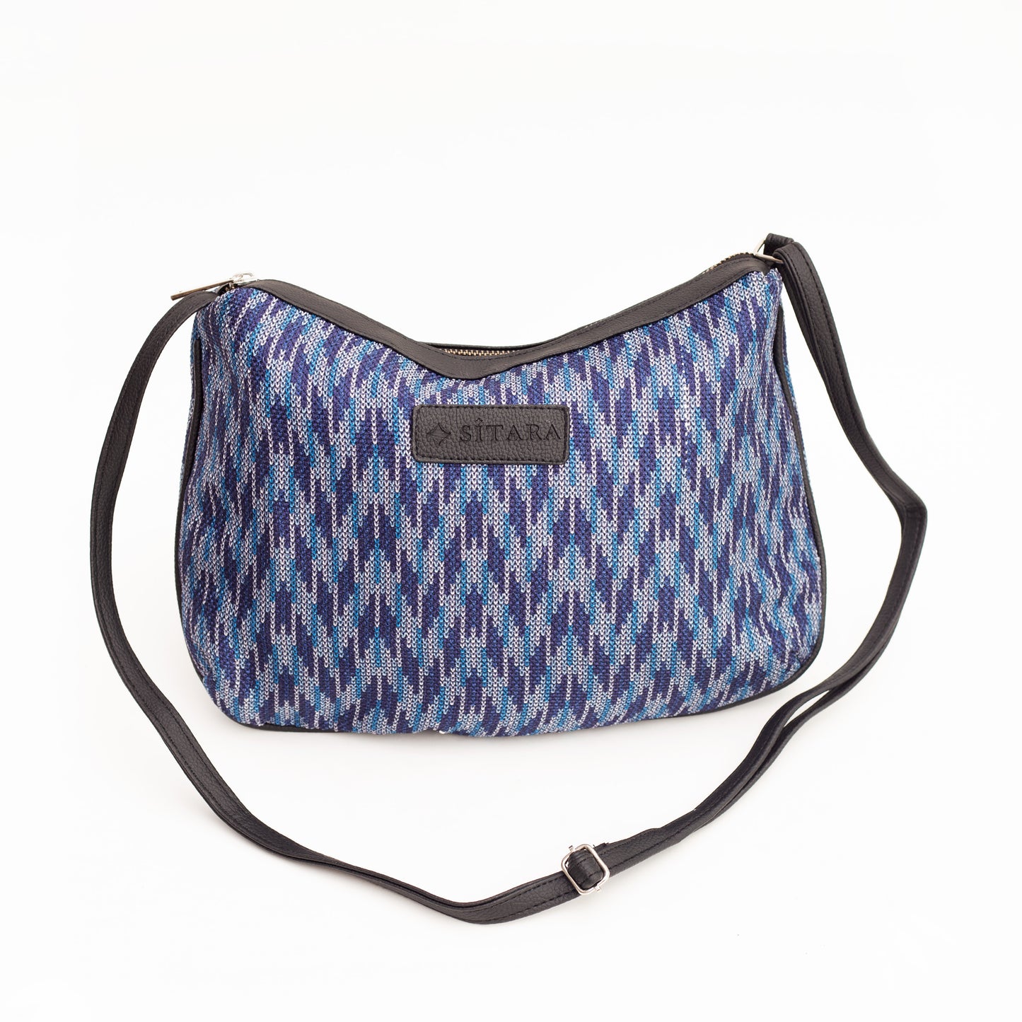 Wavy Blue Sling Bag