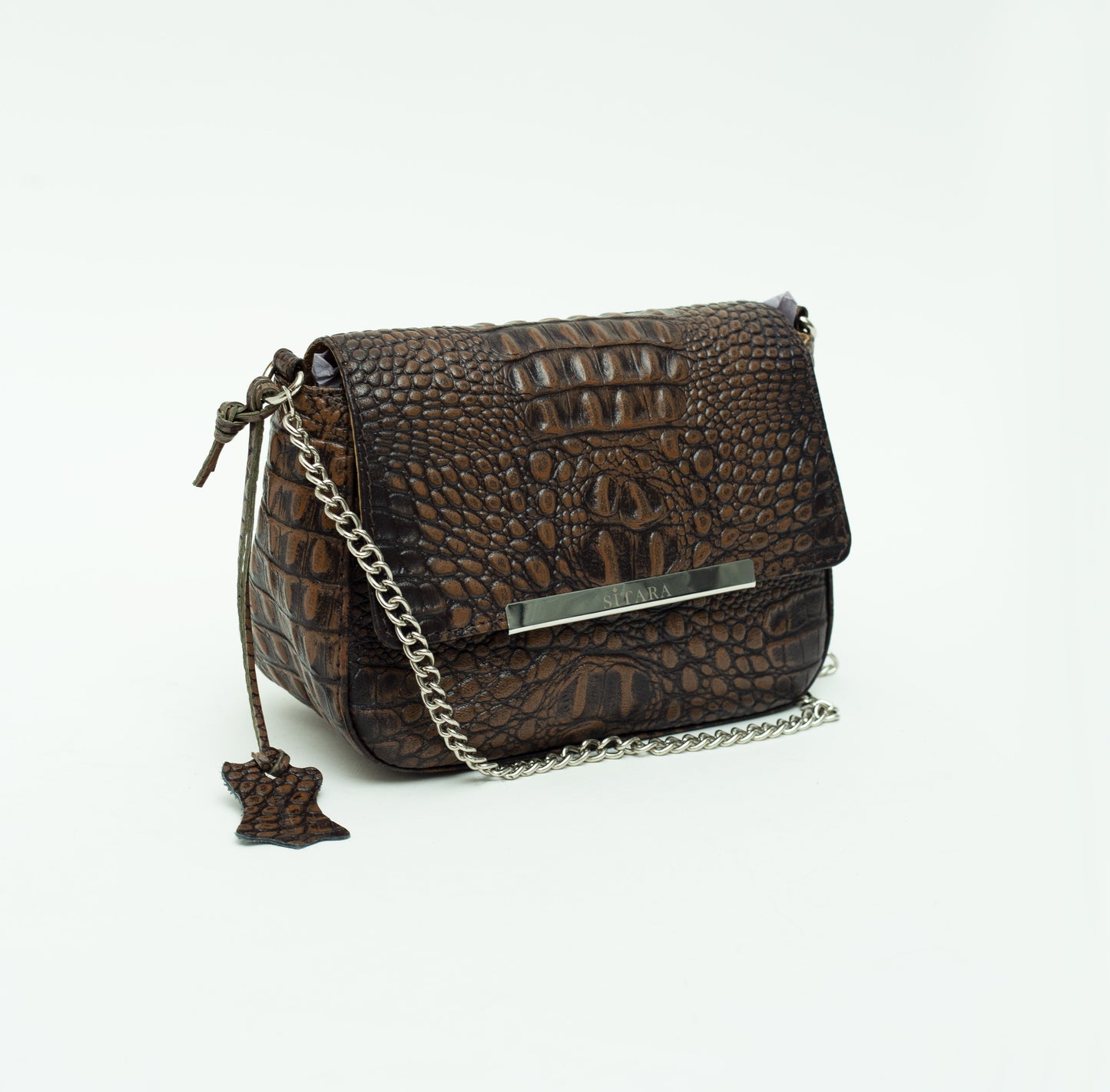 Leather Sling Brown Bag