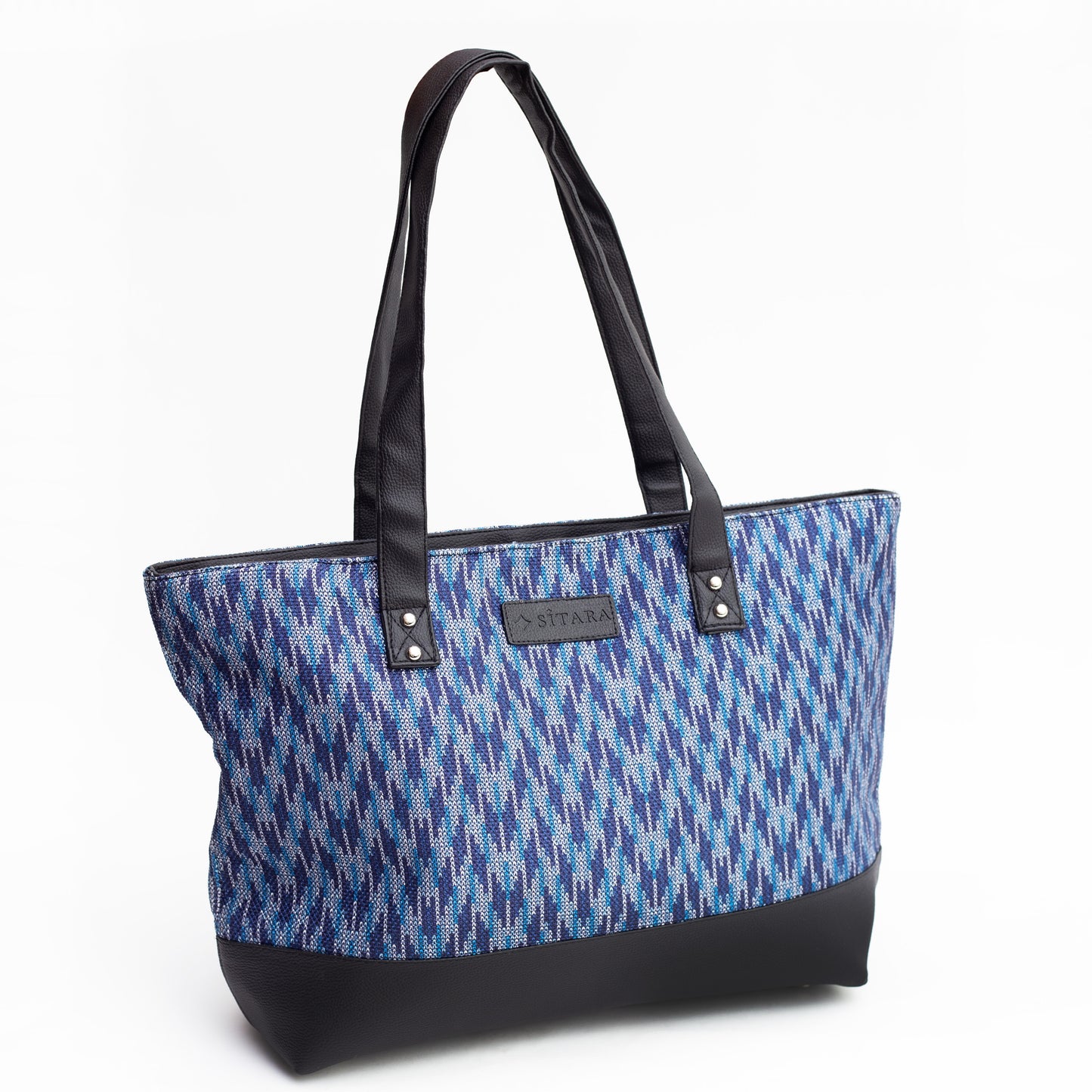 Wavy Blue Tote Bag