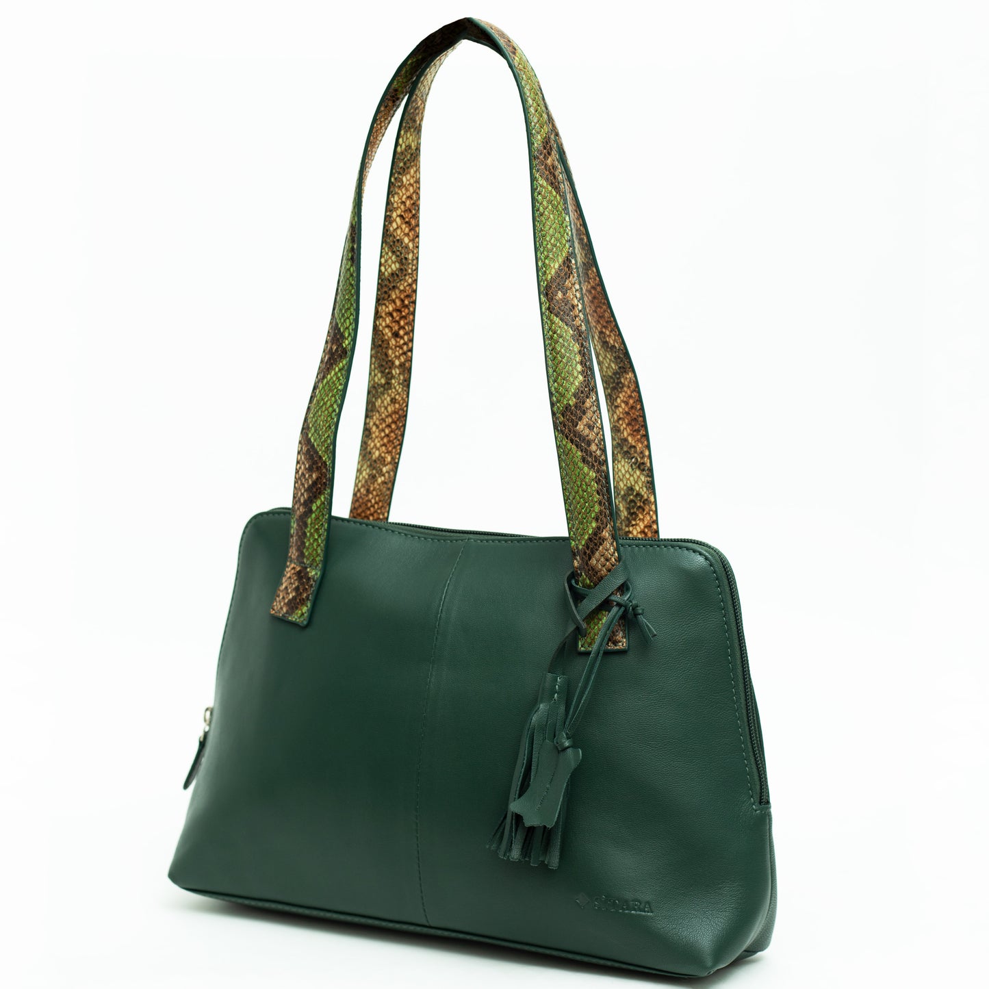 Green Leather Shoulder Bag