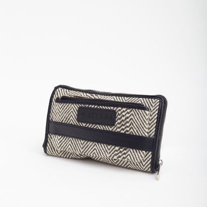 Zig Zag Double Chain Zipper Wallet