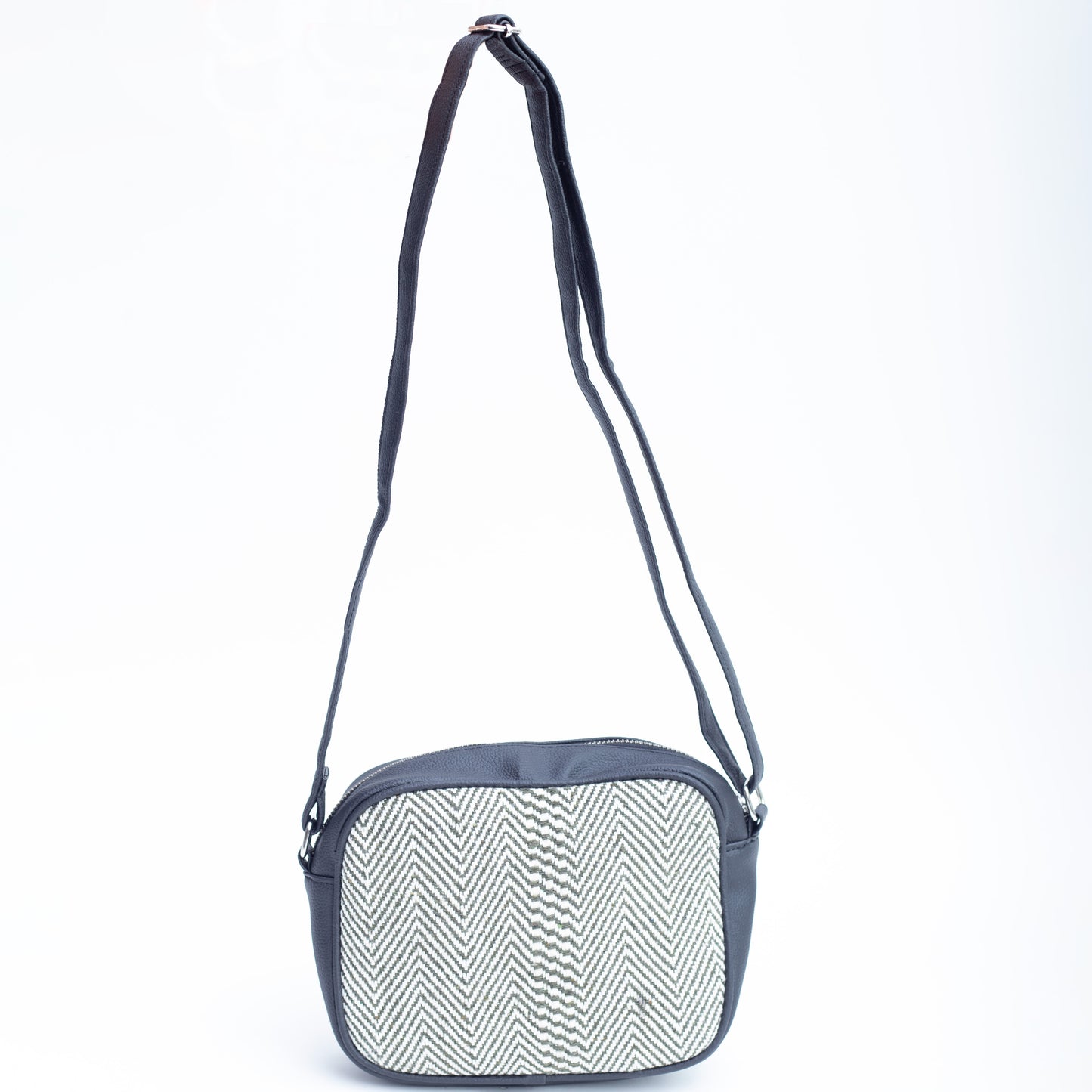 Zig Zag Structured Shoulder Bag