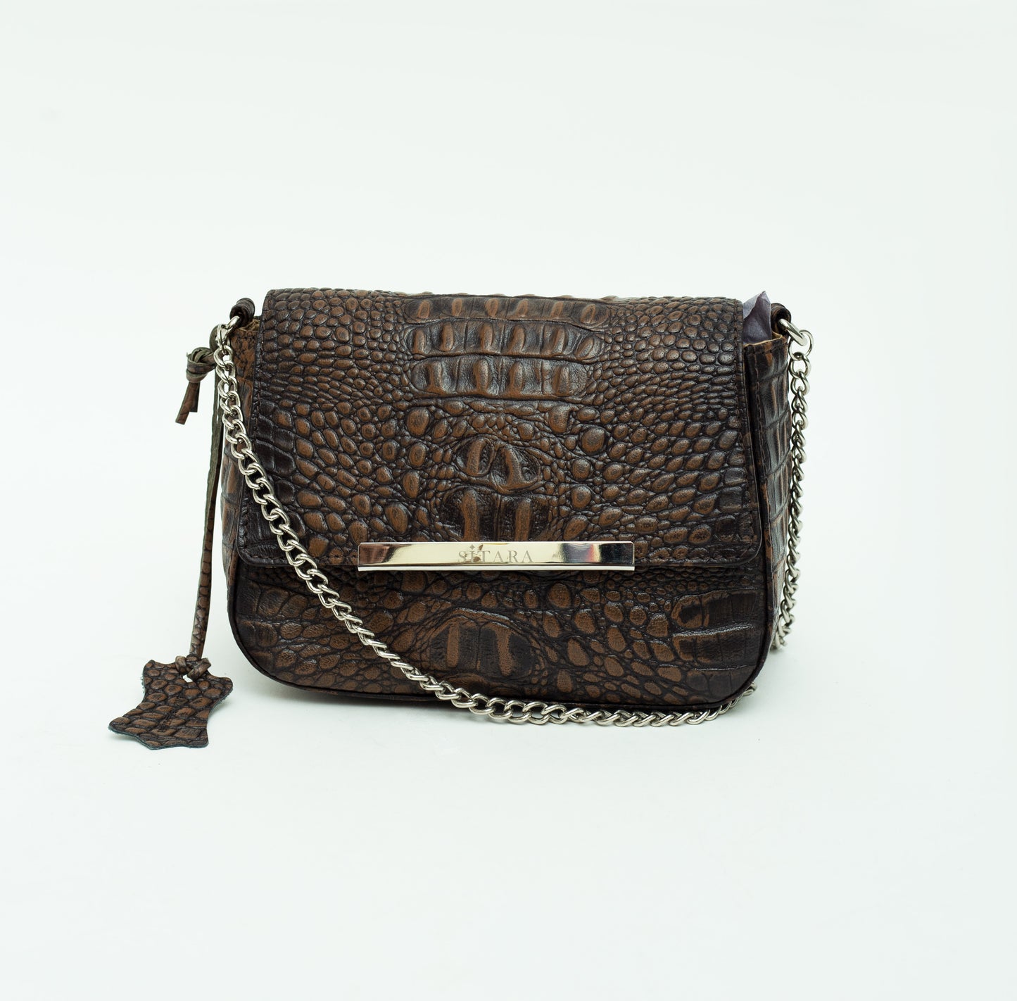 Leather Sling Brown Bag