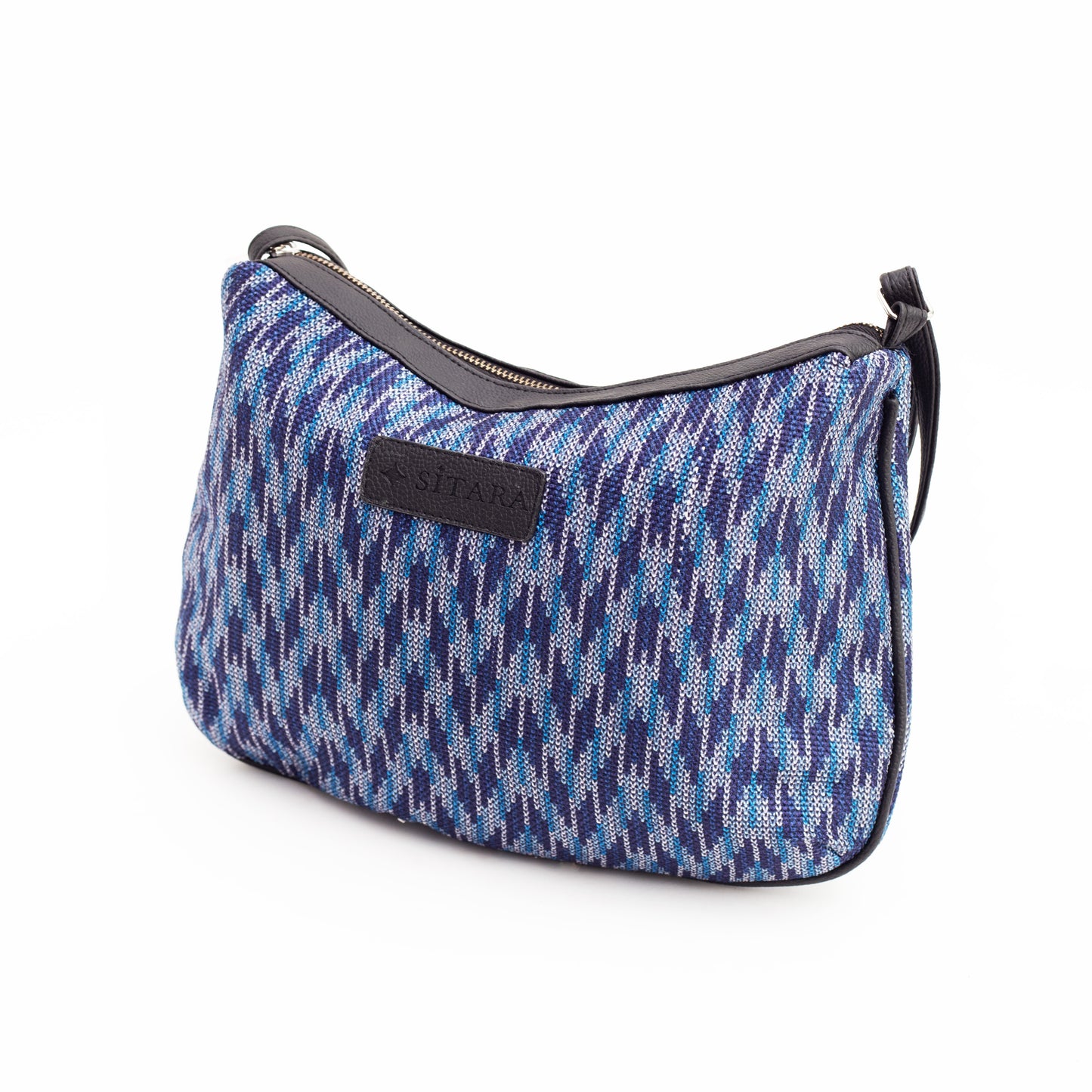 Wavy Blue Sling Bag