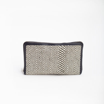 Zig Zag Double Chain Zipper Wallet