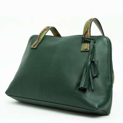 Green Leather Shoulder Bag