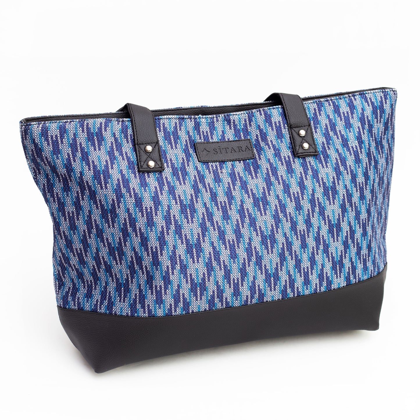 Wavy Blue Tote Bag