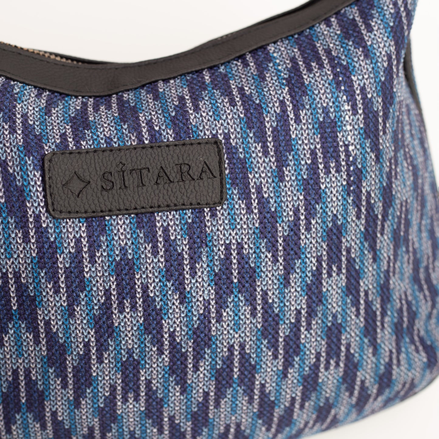 Wavy Blue Sling Bag