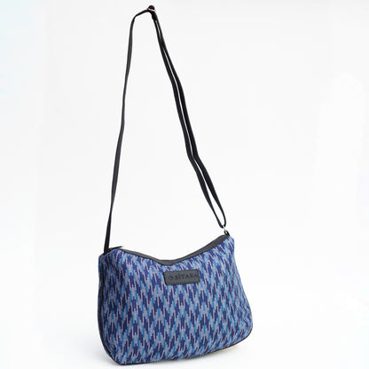 Wavy Blue Sling Bag