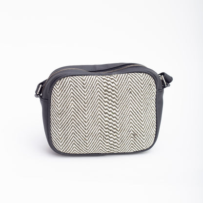 Zig Zag Structured Shoulder Bag