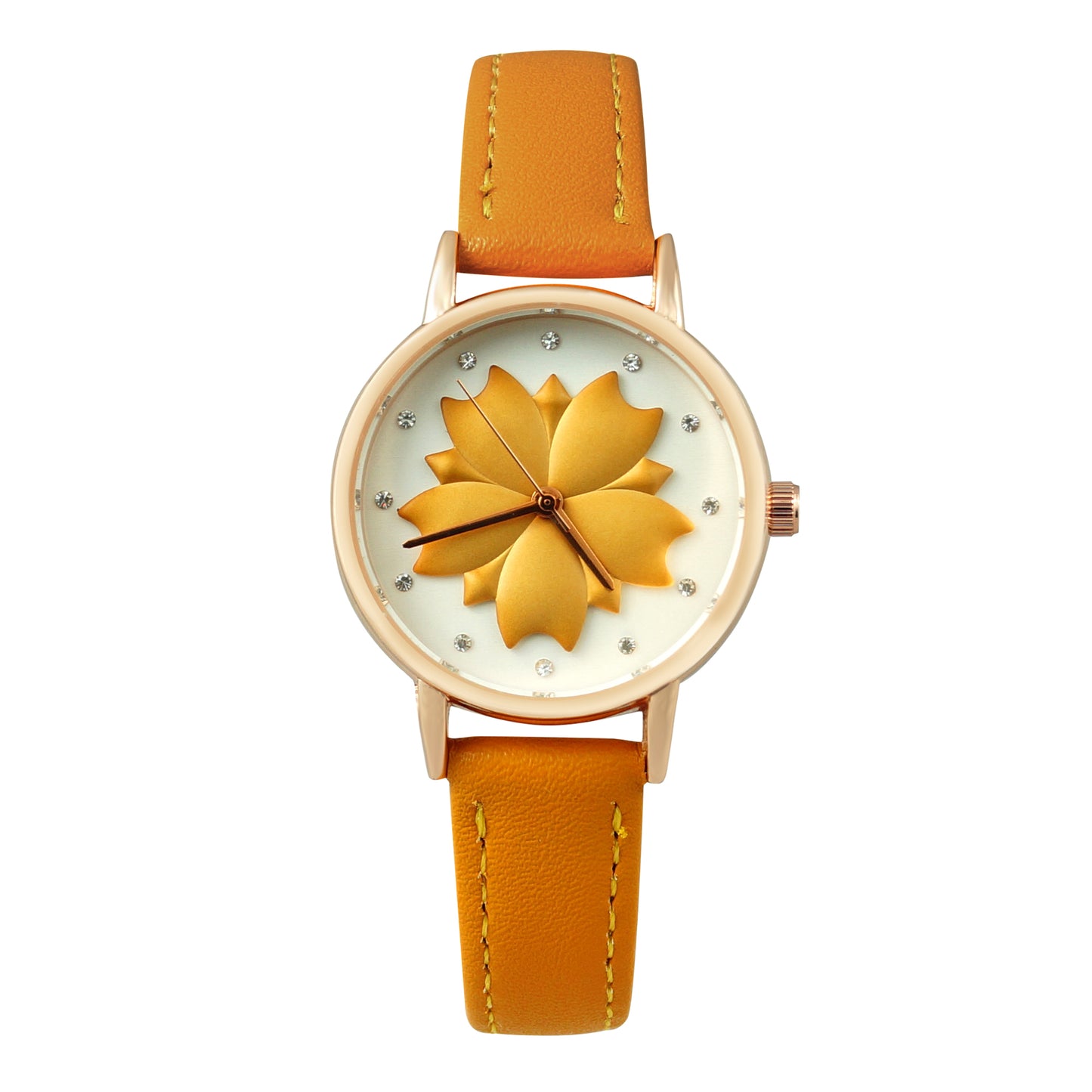 Flower Mustard Strap Watch