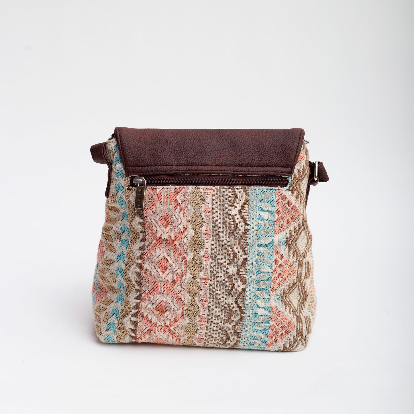 Geometrical Flap Sling Bag