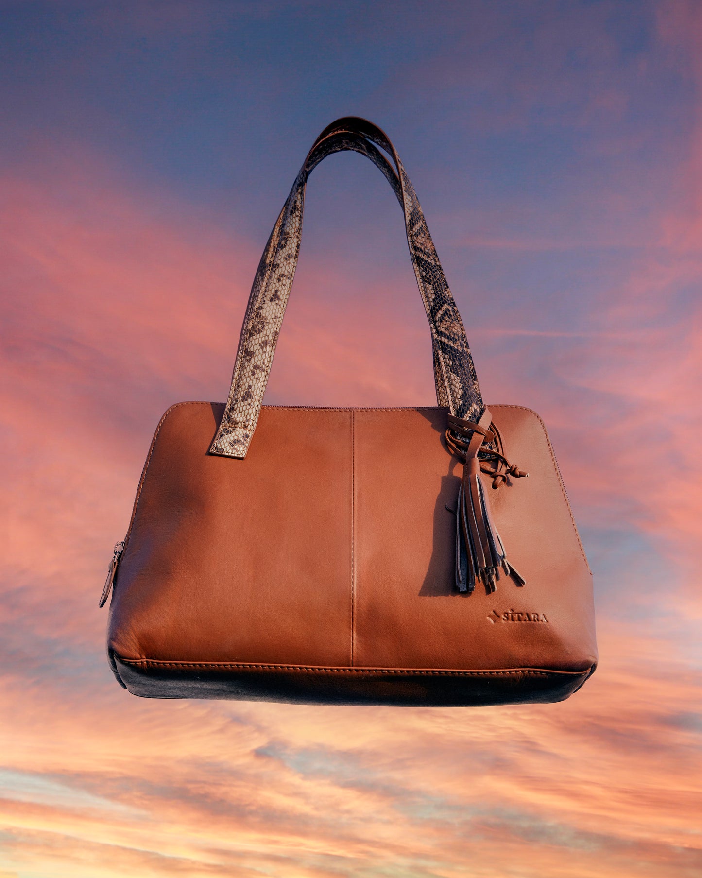 Tan Leather Shoulder Bag