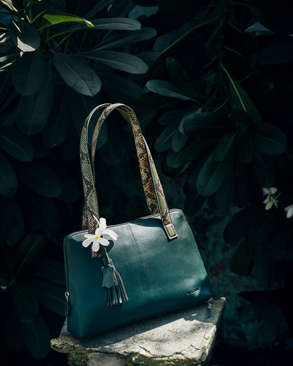 Green Leather Shoulder Bag