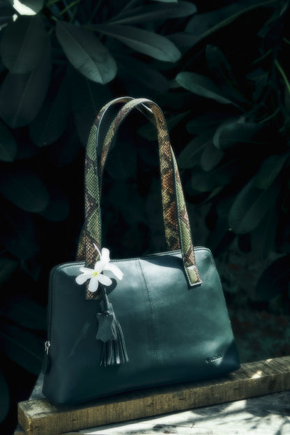 Green Leather Shoulder Bag