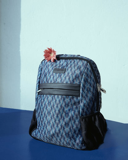 Wavy Blue Backpack