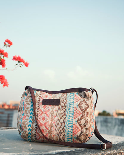 Geometrical Pattern Sling Bag