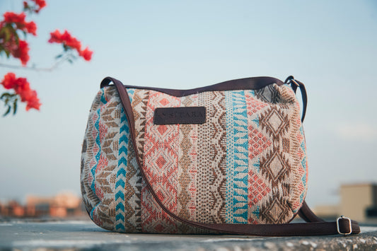 Geometrical Pattern Sling Bag