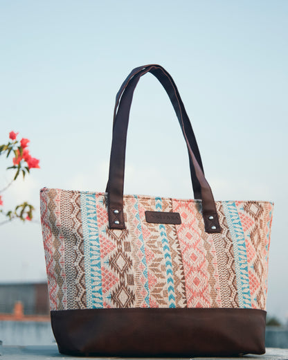 Geometrical Pattern Tote Bag